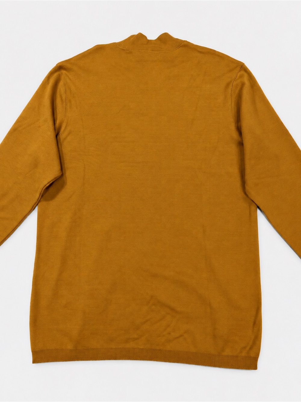 Liz Claiborne Liz & Co Women’s Mock Neck Sweater Golden Ochre 100% Cotton Size M - Picture 4 of 7